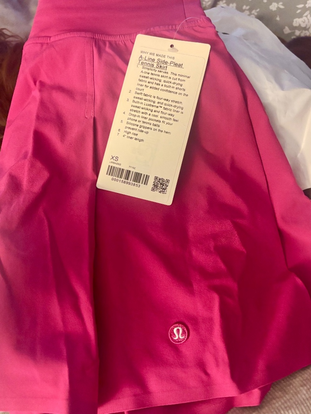 Lululemon A Line Side Pleated tennis skirt